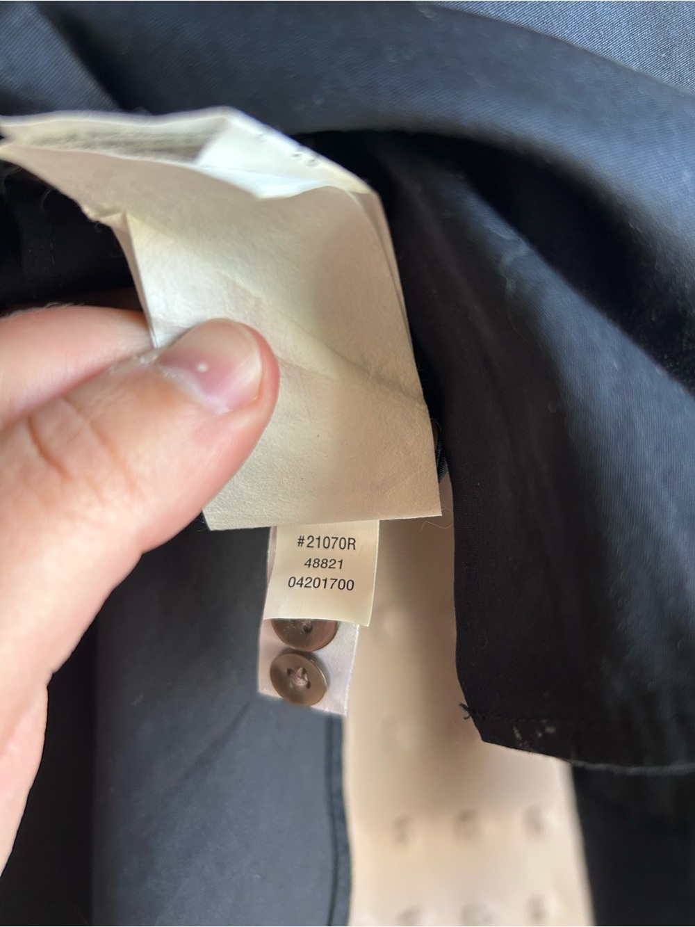 Spanx Woven Long Sleeve Poplin Button Front Oversized Top Sz L Black - Picture 6 of 6